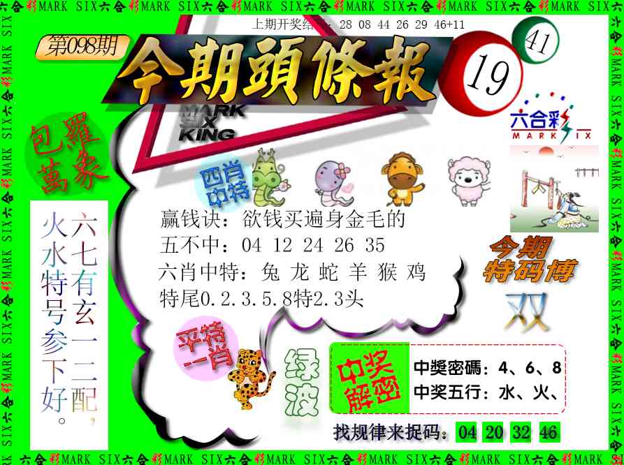 098期今期头条报[图]